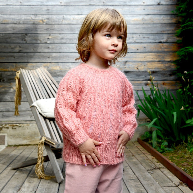 MAGLIA SMAGLIATA BIMBA - DOLCE MOHAIR