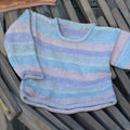 MAGLIETTA CON BORDI ARROTOLATI - MERINO BABY STAMPE