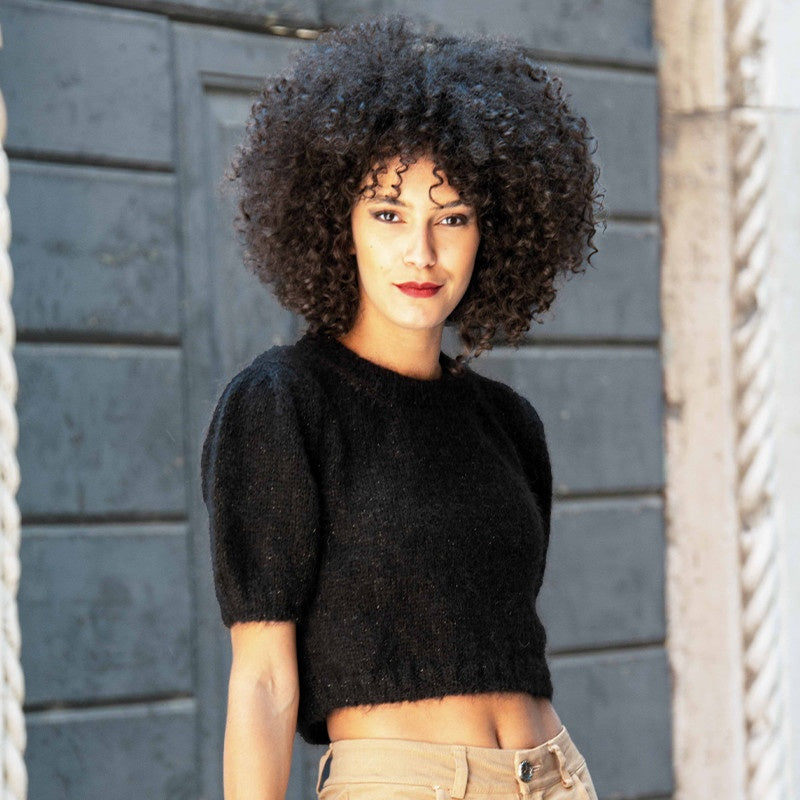 PULL MANICHE CORTE - DOLCE MOHAIR LAMÈ