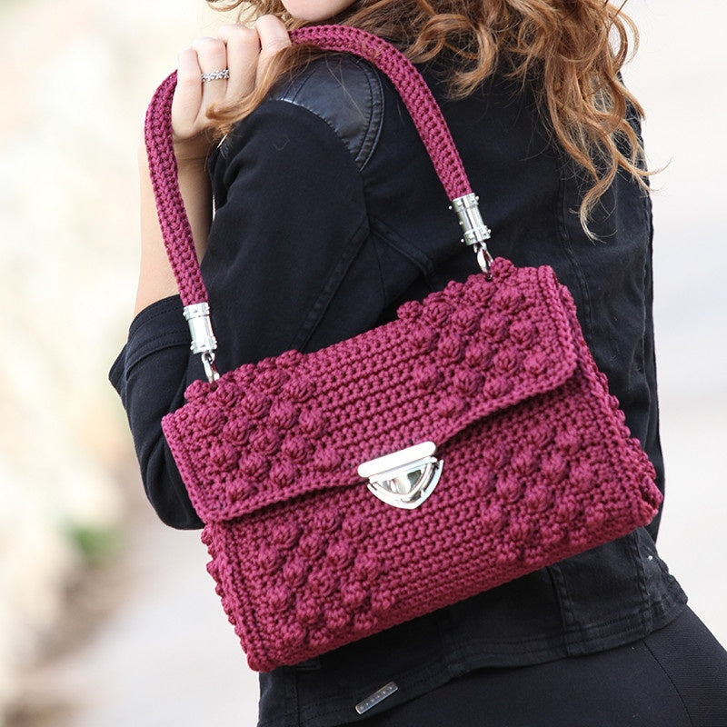 BORSETTA CON NOCCIOLINE E MANICO A SPIRALE - SWAN