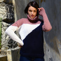 MAGLIONE CON MOTIVO GEOMETRICO - DOLCE MOHAIR