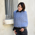 PONCHO TRECCE - MERINO 80