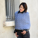 PONCHO TRECCE - MERINO 80