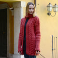 MAXI CARDIGAN A TRECCE+COLLO - KID SETA E SUPER OTTO