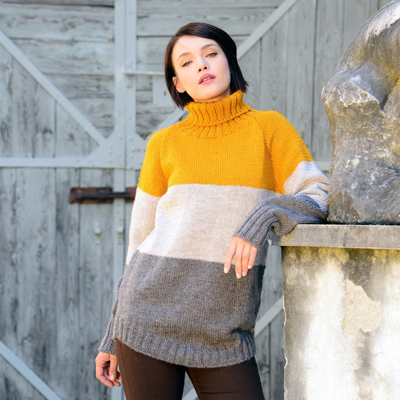 MAGLIA A RIGHE - BIO LANA