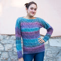 MAGLIA CON TRECCE - DOLCE MOHAIR STAMPE