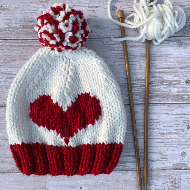 TUTORIAL CAPPELLO CON CUORE - MERINO 80