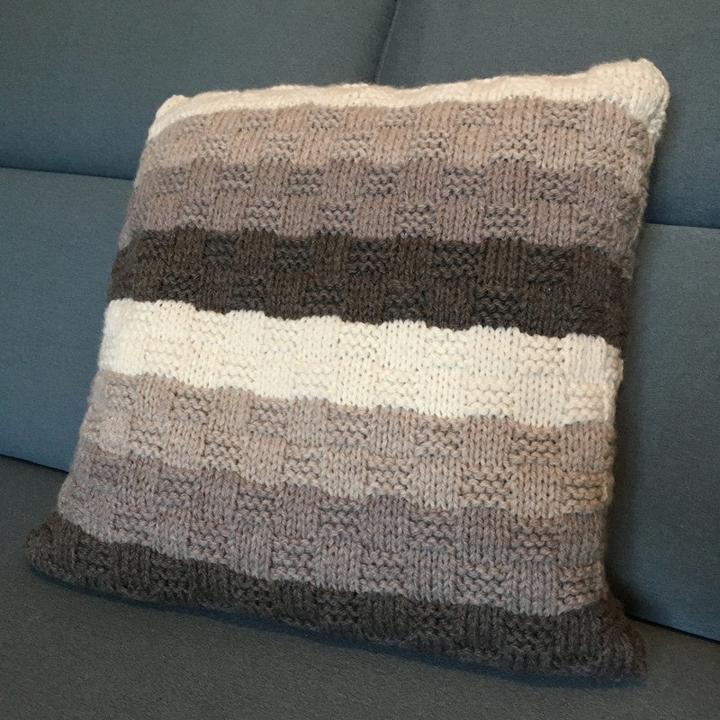 CUSCINO A RIGHE - BIO LANA