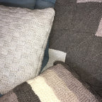 CUSCINO A RIGHE - BIO LANA
