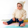 CARDIGAN CON CAPPUCCIO CON ORECCHIE - DELICATA BABY