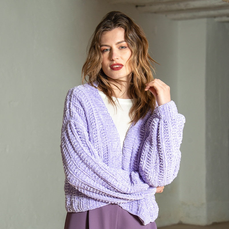 Cardigan ai ferri in Vellux – schema PDF