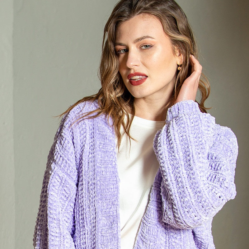Cardigan ai ferri in Vellux, foto 2