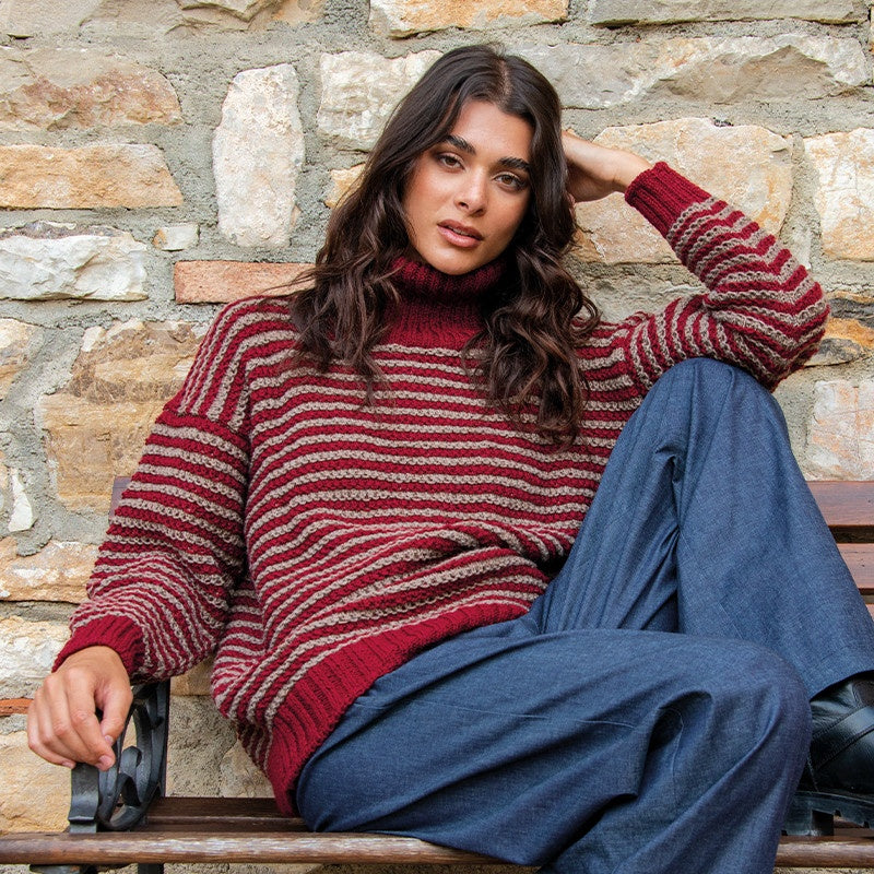MAGLIONE A RIGHE - MERINO SOFT