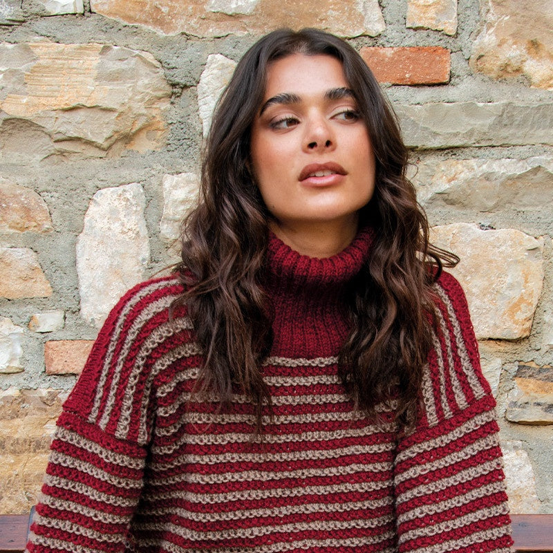 MAGLIONE A RIGHE - MERINO SOFT