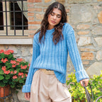 MAGLIONE A COSTE - MERINO 80