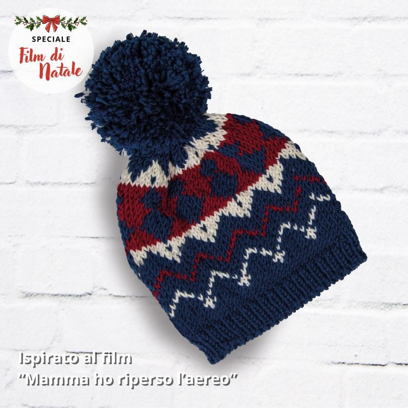 CUFFIA JACQUARD CON POMPON - SUPER OTTO