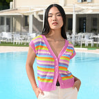 GILET A RIGHE - COTTON SOFT BIO