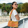BORSA CON MANICO ALL'UNCINETTO - MANTRA