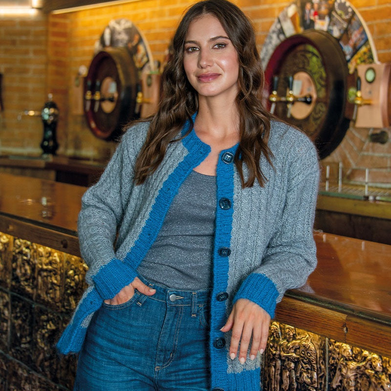 CARDIGAN A TRECCINE - DOLCE MOHAIR
