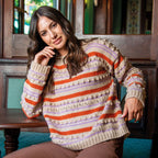 PULL A RIGHE E NOCCIOLINE - CASHMERE