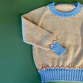 Maglia jacquard bambino ai ferri in Superwool – schema PDF