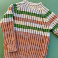 Maglia a righe bambino ai ferri in Super Otto – schema PDF