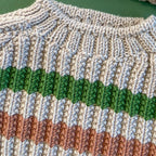 Maglia a righe bambino ai ferri in Super Otto, foto 2