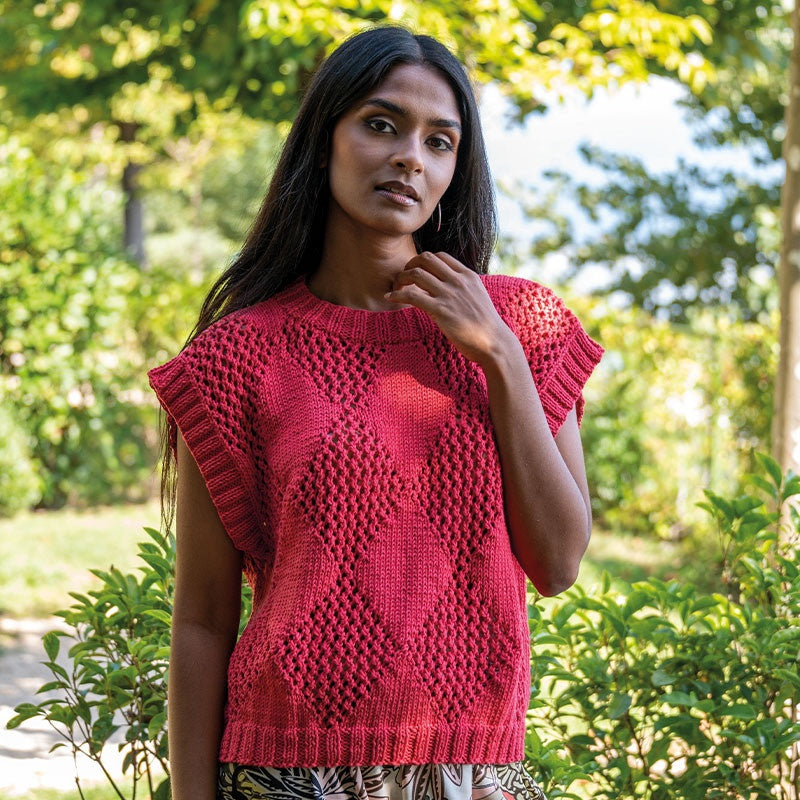 MAGLIA A ROMBI - BASIC COTTON PLUS