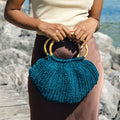 Borsa con manici in bamboo all'uncinetto in Kaleido – schema PDF