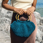 Borsa con manici in bamboo all'uncinetto in Kaleido – schema PDF