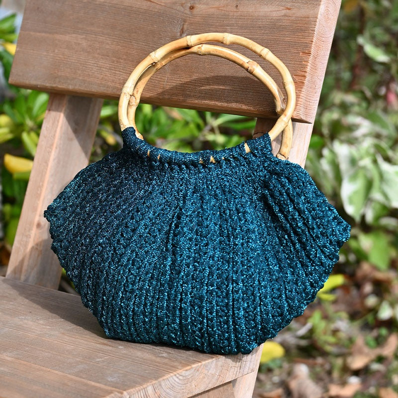 Borsa con manici in bamboo all'uncinetto in Kaleido, foto 2