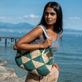 BORSA A ROMBI - RAFIA
