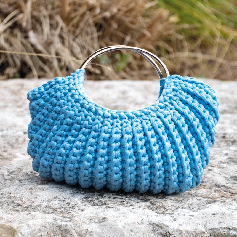 Borsa con manici tondi all'uncinetto in Super Soft – schema PDF