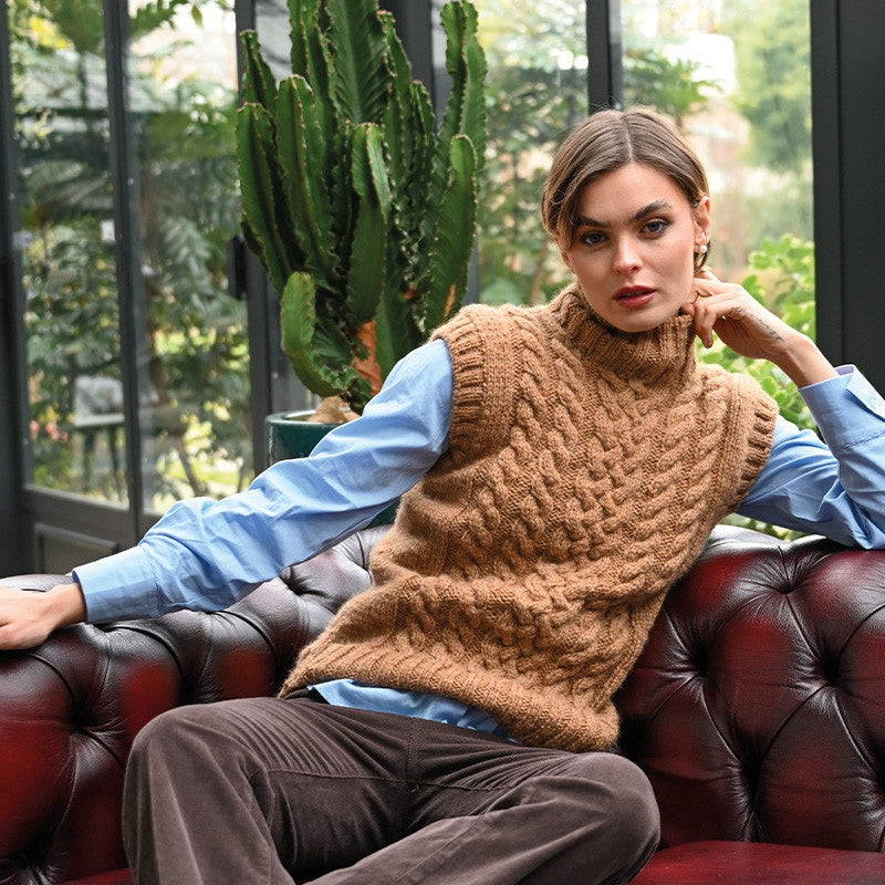 GILET A TRECCE - SOAVE
