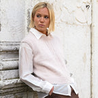 GILET CON TRECCIA - ANGORA