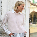 GILET CON TRECCIA - ANGORA