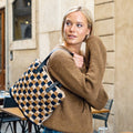 Borsa a quadretti all'uncinetto in Eco Daino Bag – schema PDF