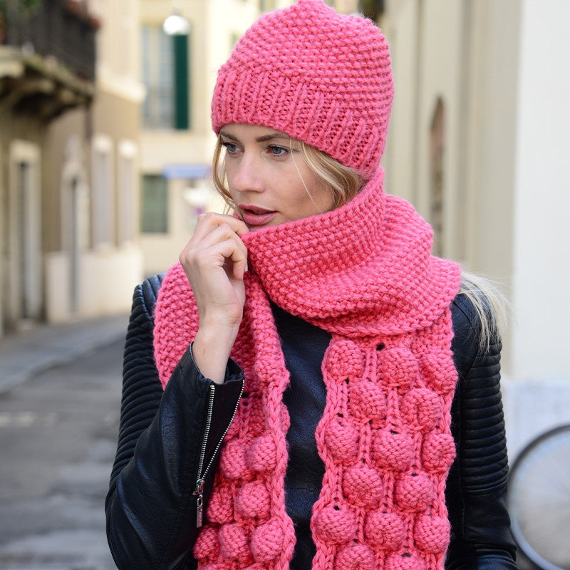 SCIARPA E BERRETTO BOBBLE - MERINO 80