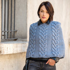 PONCHO TRECCE - MERINO 80