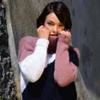MAGLIONE CON MOTIVO GEOMETRICO - DOLCE MOHAIR