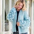 Cardigan bolle ai ferri in Merino 80 – schema PDF