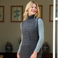 Vestito smanicato ai ferri in Merino Plus – schema PDF