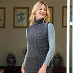 Vestito smanicato ai ferri in Merino Plus – schema PDF