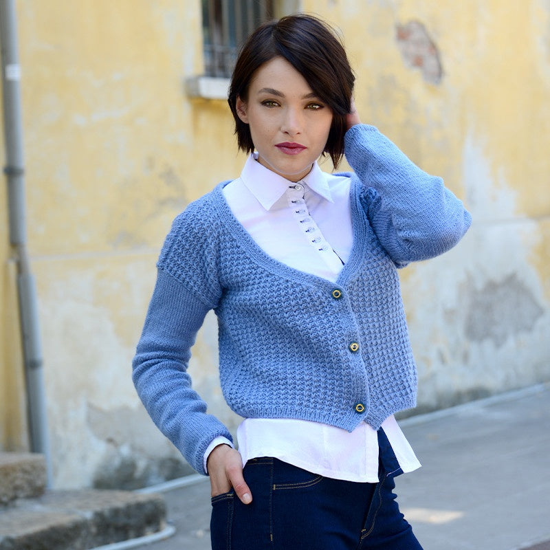 CARDIGAN CORTO - BIO LANA