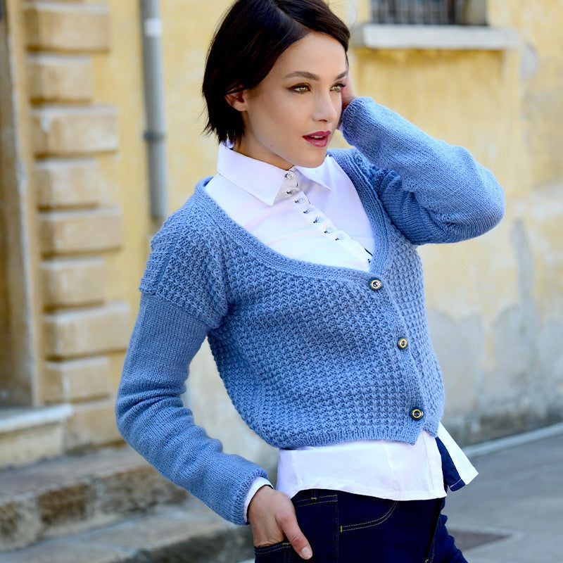 CARDIGAN CORTO - BIO LANA