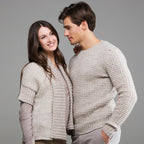 GILET DONNA E PULL UOMO - BIO LANA FINE
