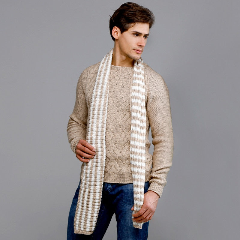 PULL E SCIARPA UOMO - CASHMIRETTE GOLD