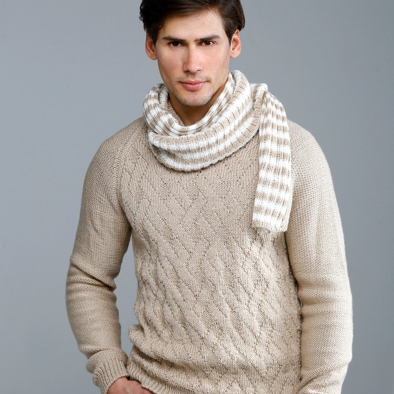 PULL E SCIARPA UOMO - CASHMIRETTE GOLD