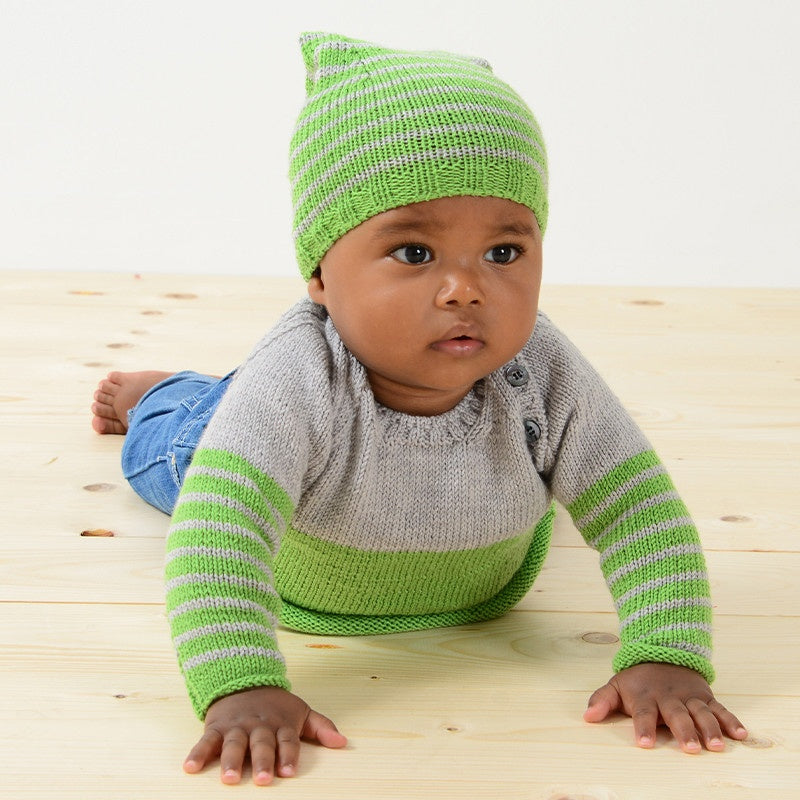 PULL E CUFFIA BICOLOR BIMBO - EXTRAFINE