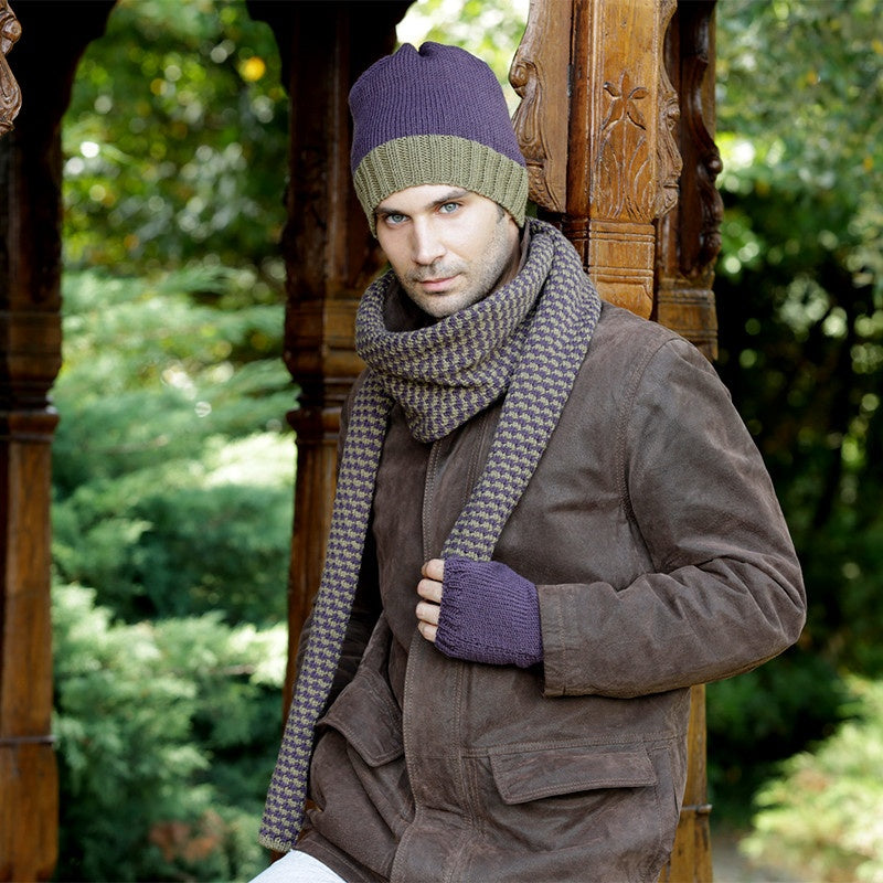 SCIARPA JACQUARD, GUANTI E BERRETTO - SUPERWOOL
